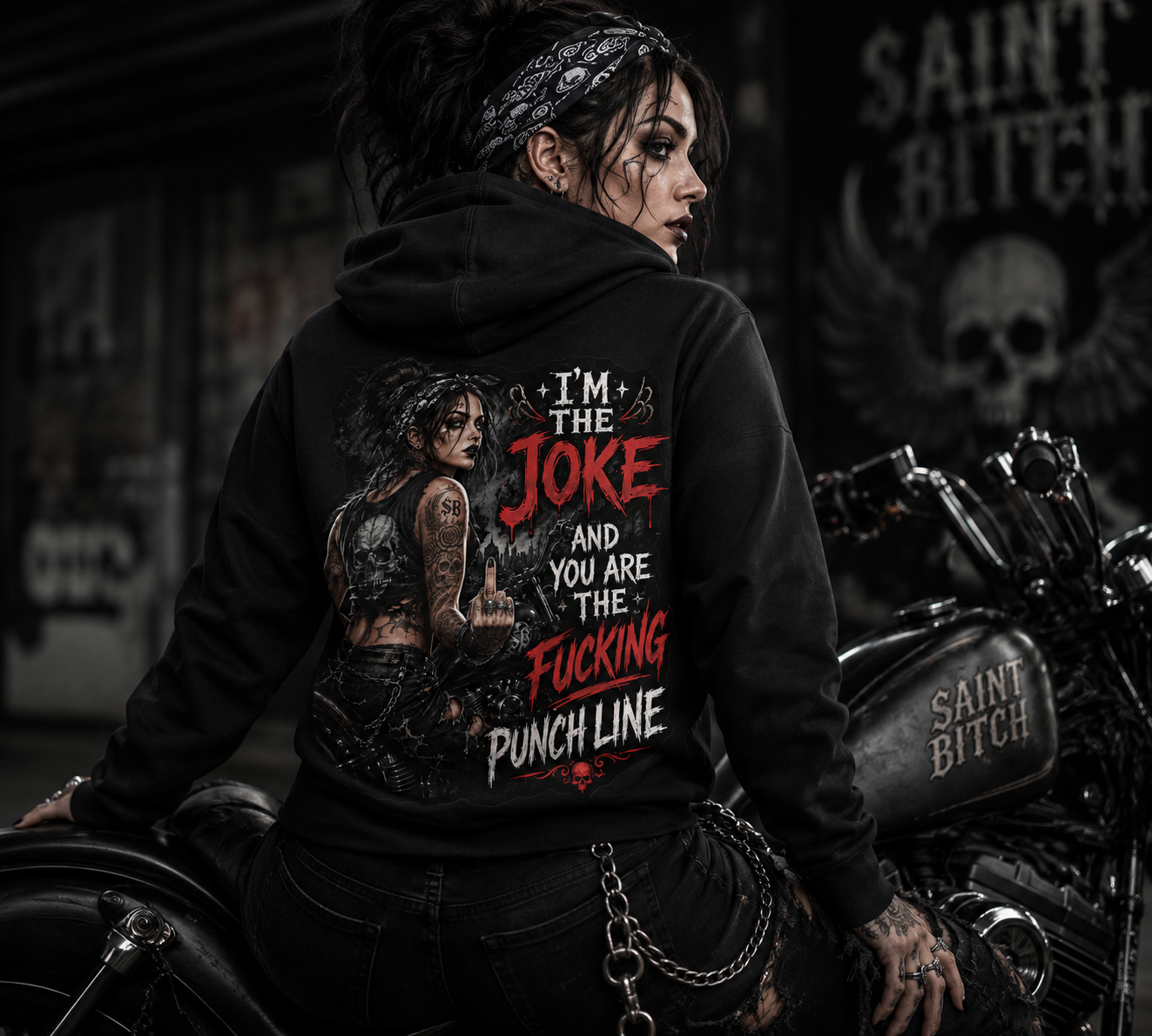 I'm the Joke, You're the Fucking Punchline Women's Pullover Hoodi