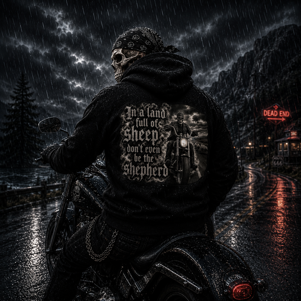 In a Land Full of Sheep, Don't Even Be the Shepherd. Pullover Hoodie