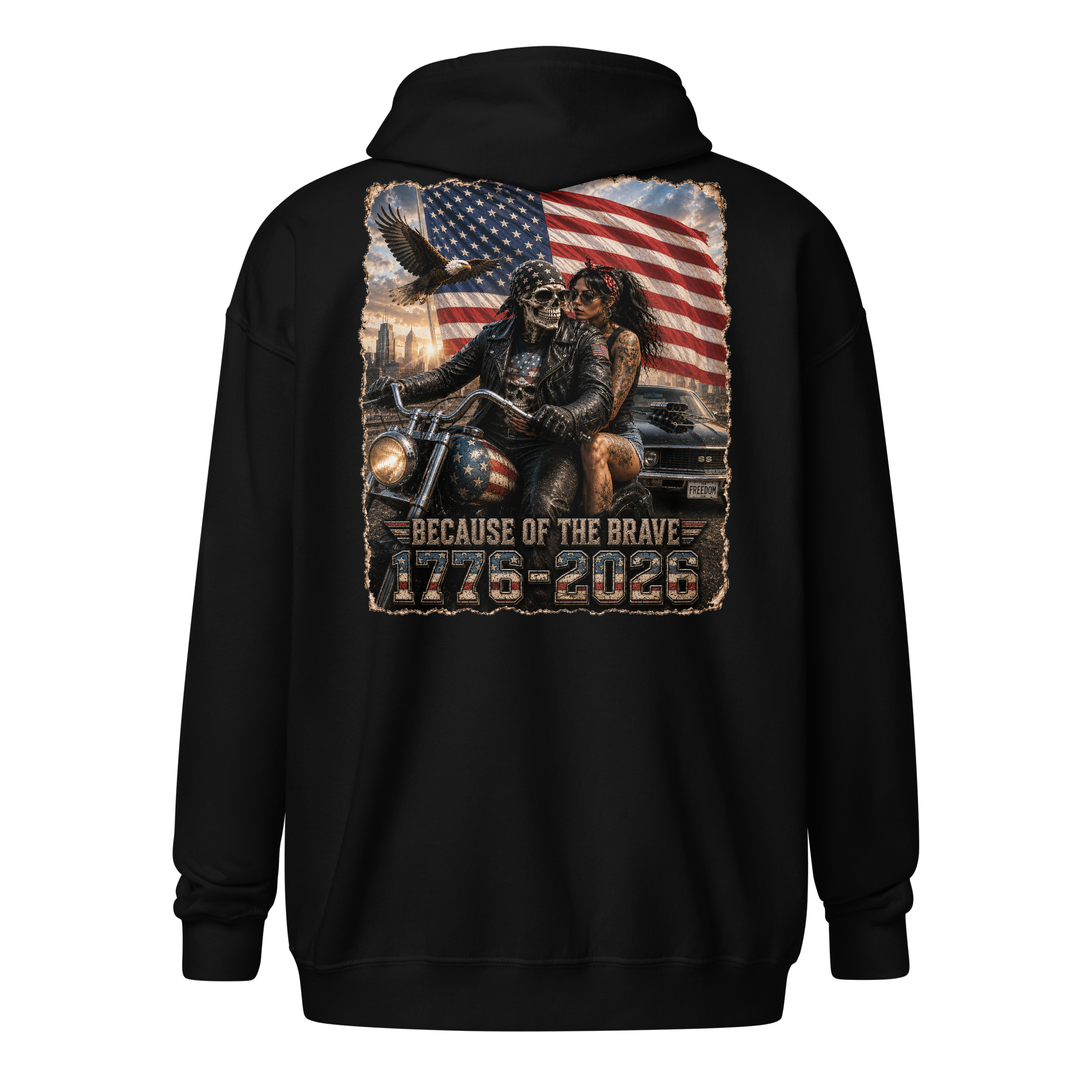 Because of the Brave Zip Up Hoodie