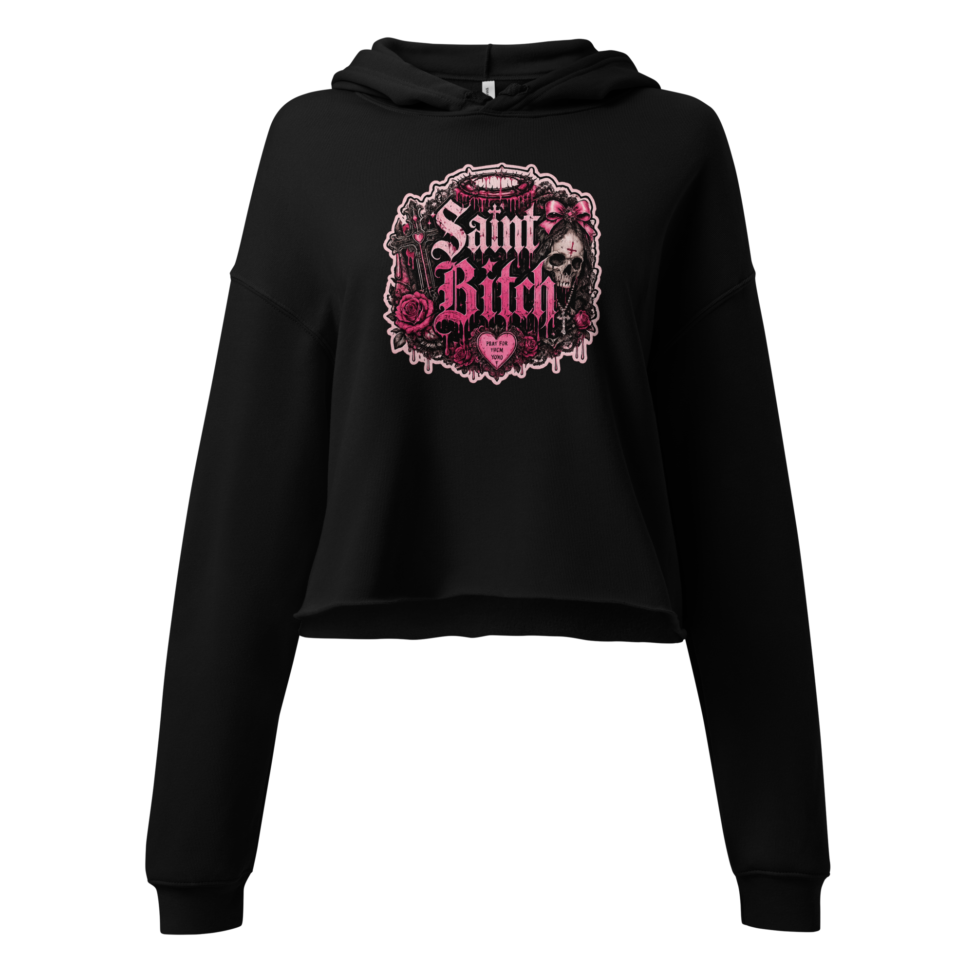 Pray for the Wicked Cropped Hoodie